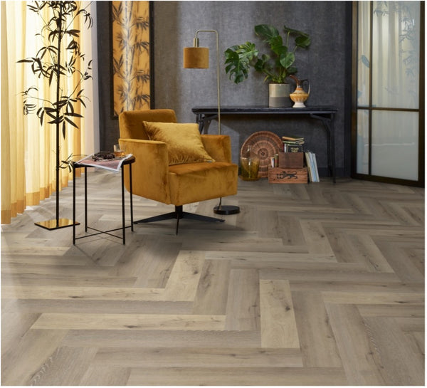 YUP Herringbone light oak dryback