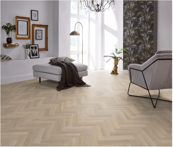 YUP Herringbone Small Beige dryback