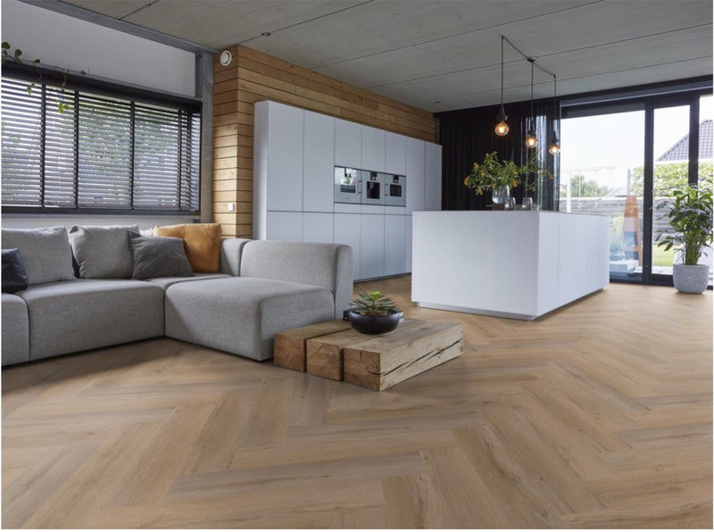 YUP Leyton visgraat dryback natural oak