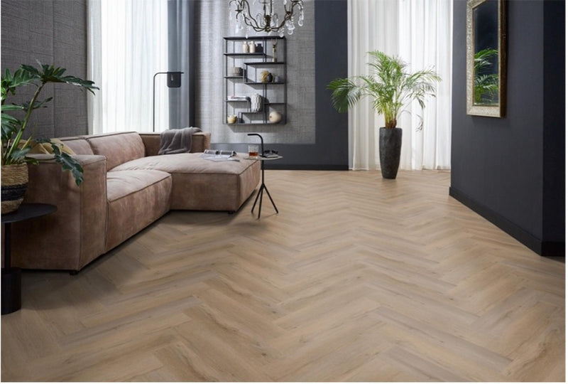 YUP Leyton visgraat dryback natural oak