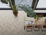 Floor life YUP Paddington Herringbone dryback grey